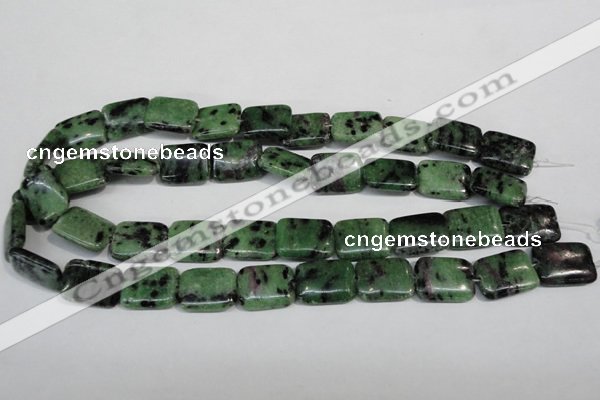 CRZ68 15.5 inches 15*20mm rectangle ruby zoisite gemstone beads