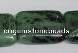 CRZ69 15.5 inches 25*35mm rectangle ruby zoisite gemstone beads