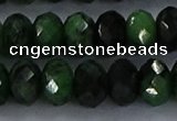 CRZ755 15.5 inches 6*10mm faceted rondelle ruby zoisite beads