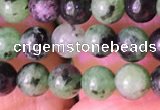 CRZ770 15.5 inches 4mm round ruby zoisite beads wholesale