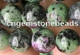 CRZ773 15.5 inches 10mm round ruby zoisite beads wholesale