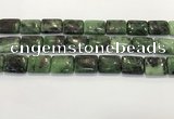 CRZ794 15.5 inches 15*20mm rectangle ruby zoisite gemstone beads