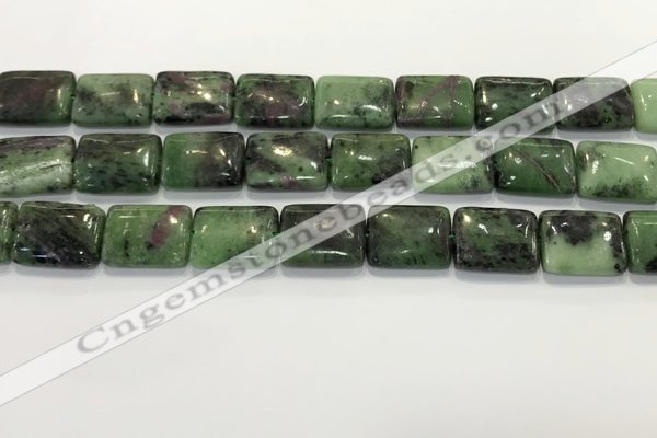 CRZ794 15.5 inches 15*20mm rectangle ruby zoisite gemstone beads