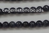 CRZ821 15.5 inches 4mm round natural sapphire gemstone beads