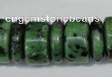 CRZ84 15.5 inches 5*16mm & 10*16mm rondelle ruby zoisite gemstone beads