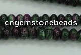 CRZ920 15.5 inches 5*8mm rondelle Chinese ruby zoisite beads