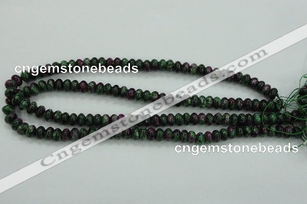 CRZ920 15.5 inches 5*8mm rondelle Chinese ruby zoisite beads