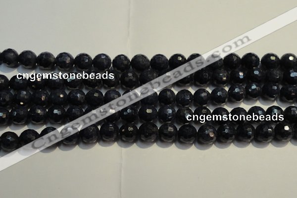 CRZ963 15.5 inches 7mm – 7.8mm faceted round A grade sapphire beads