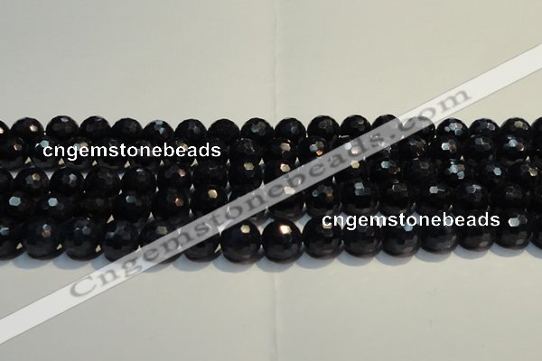 CRZ967 15.5 inches 7mm – 7.8mm faceted round AA grade sapphire beads