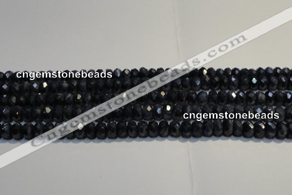 CRZ973 15.5 inches 5*7mm faceted rondelle A- grade sapphire beads