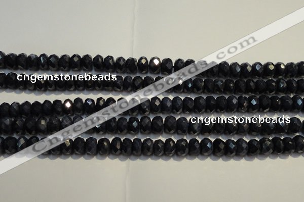 CRZ977 15.5 inches 5*7mm faceted rondelle A grade sapphire beads