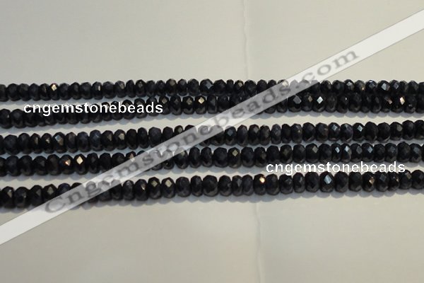 CRZ979 15.5 inches 3*5mm faceted rondelle A+ grade sapphire beads