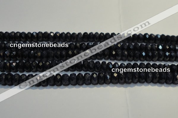 CRZ981 15.5 inches 5*7mm faceted rondelle A+ grade sapphire beads