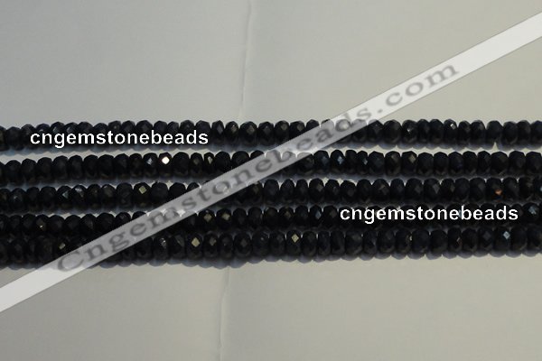 CRZ983 15.5 inches 3*5mm faceted rondelle AA grade sapphire beads