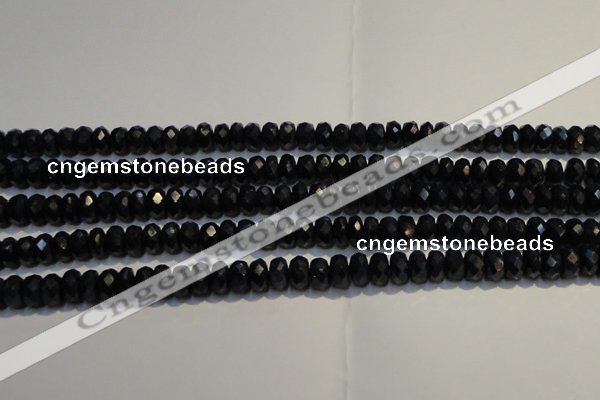 CRZ984 15.5 inches 4*6mm faceted rondelle AA grade sapphire beads