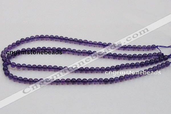 CSA03 15.5 inches 6mm round synthetic amethyst beads wholesale