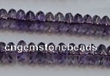 CSA23 15.5 inches 5*10mm faceted rondelle synthetic amethyst beads