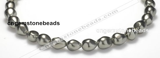 CSB02 16 inches 12*16mm nugget shell pearl beads Wholesale