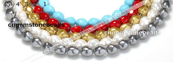 CSB05 16 inches 16*20mm nugget shell pearl beads Wholesale