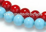 CSB10 16 inches 16mm round shell pearl beads Wholesale