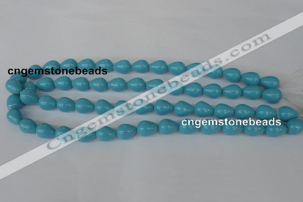 CSB105 15.5 inches 10*13mm teardrop shell pearl beads wholesale