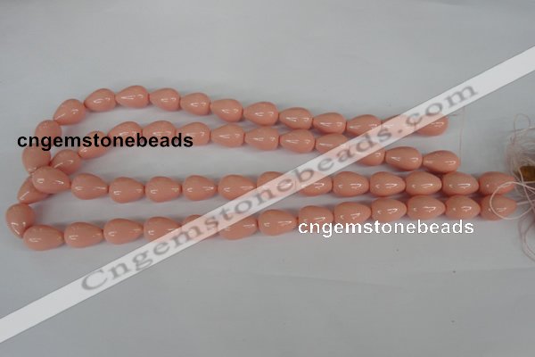 CSB106 15.5 inches 10*14mm teardrop shell pearl beads wholesale