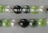 CSB1060 15.5 inches 10mm round mixed color shell pearl beads