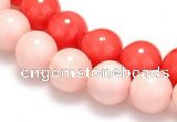 CSB11 16 inches 8mm round shell pearl beads Wholesale