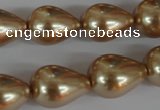 CSB114 15.5 inches 15*19mm teardrop shell pearl beads wholesale