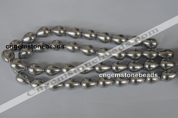 CSB115 15.5 inches 15*19mm teardrop shell pearl beads wholesale