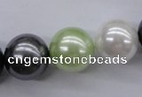 CSB1152 15.5 inches 16mm round mixed color shell pearl beads