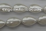 CSB1160 15.5 inches 12*18mm flat teardrop shell pearl beads