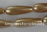 CSB117 15.5 inches 10*30mm teardrop shell pearl beads wholesale