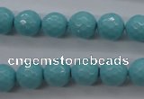 CSB1175 15.5 inches 10mm faceted round shell pearl beads