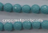 CSB1176 15.5 inches 12mm faceted round shell pearl beads