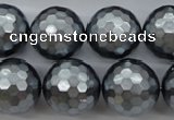 CSB1205 15.5 inches 18mm faceted round shell pearl beads