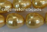 CSB130 15.5 inches 18*22mm nuggets shell pearl beads wholesale