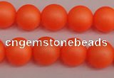 CSB1311 15.5 inches 6mm matte round shell pearl beads wholesale