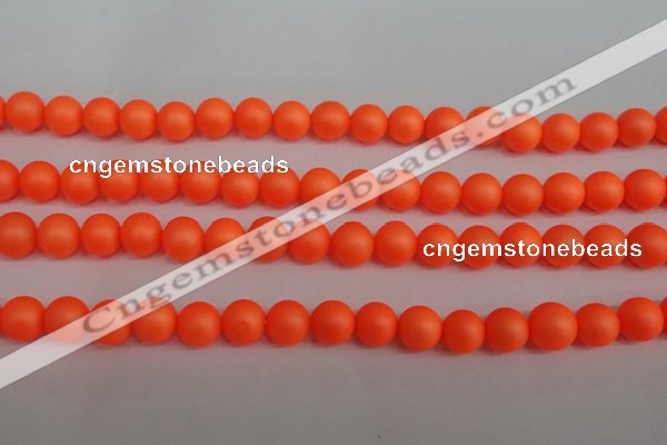 CSB1311 15.5 inches 6mm matte round shell pearl beads wholesale