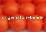 CSB1314 15.5 inches 12mm matte round shell pearl beads wholesale