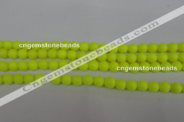 CSB1315 15.5 inches 4mm matte round shell pearl beads wholesale