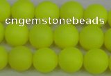 CSB1316 15.5 inches 6mm matte round shell pearl beads wholesale