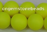 CSB1319 15.5 inches 12mm matte round shell pearl beads wholesale