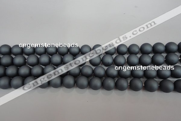 CSB1326 15.5 inches 6mm matte round shell pearl beads wholesale