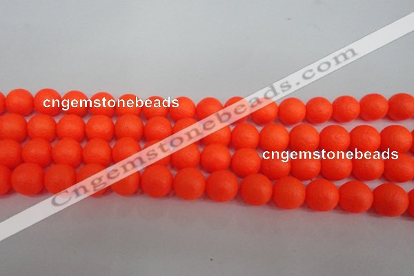 CSB1340 15.5 inches 4mm matte round shell pearl beads wholesale