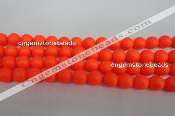 CSB1341 15.5 inches 6mm matte round shell pearl beads wholesale