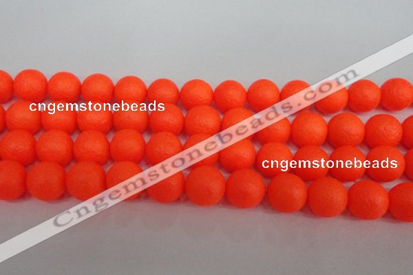 CSB1342 15.5 inches 8mm matte round shell pearl beads wholesale