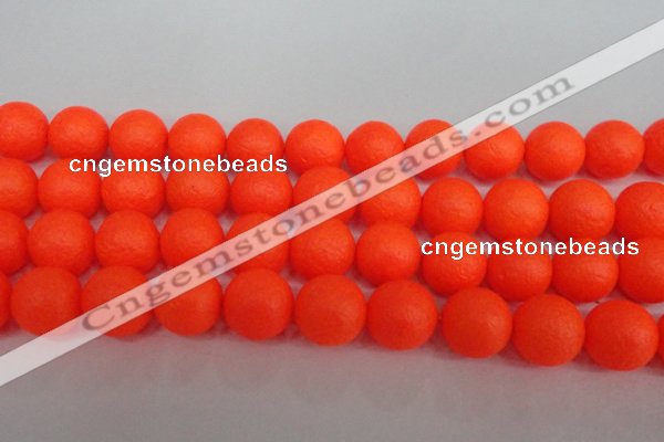 CSB1344 15.5 inches 12mm matte round shell pearl beads wholesale