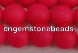 CSB1346 15.5 inches 6mm matte round shell pearl beads wholesale