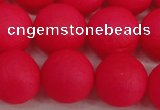 CSB1347 15.5 inches 8mm matte round shell pearl beads wholesale